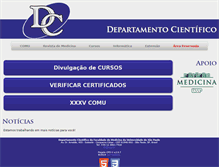 Tablet Screenshot of dcfmusp.com.br