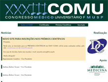 Tablet Screenshot of comu.dcfmusp.com.br